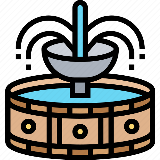 Fountain, water, park, outdoor, decoration icon - Download on Iconfinder