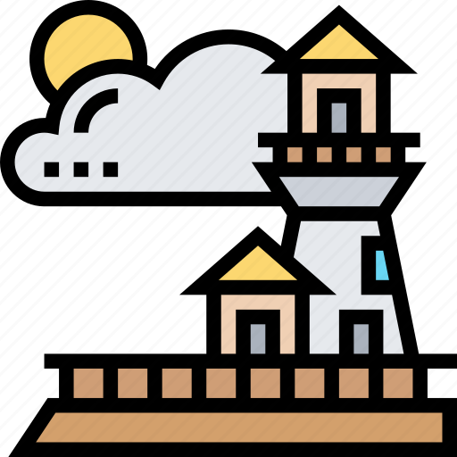 Lighthouse, beam, coast, navigation, direction icon - Download on Iconfinder