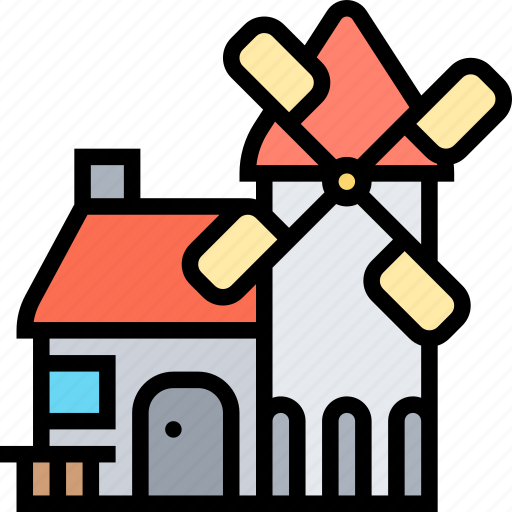 Windmill, farm, rural, agriculture, energy icon - Download on Iconfinder
