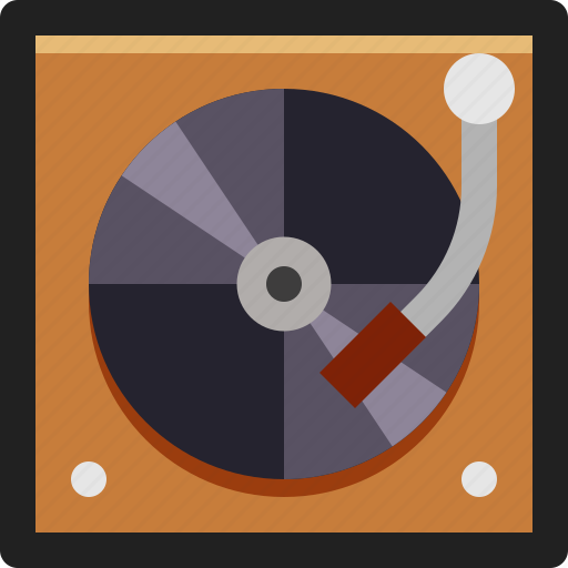 Gramophone, music, old, player, track, turntable, vinyl icon - Download on Iconfinder