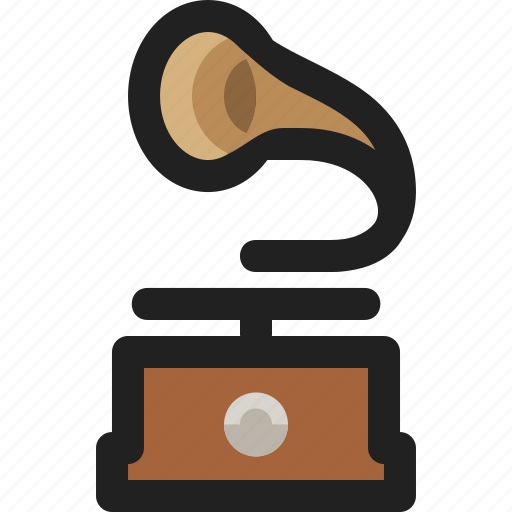 Entertainment, gramophone, music, old, player, turntable, vinyl icon - Download on Iconfinder