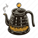coffee, kettle, teapot, pot, carafe, brew