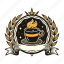 coffee, label, wreath, emblem, tea, beverage 