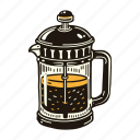 french, press, decanter, carafe, brewer, percolator