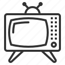 television, crt, monitor, monochrome, tv