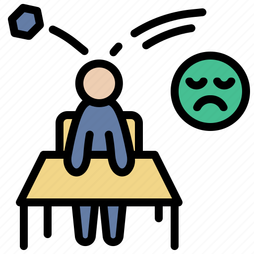 Bully, harassment, classroom, sadness, alone icon - Download on Iconfinder