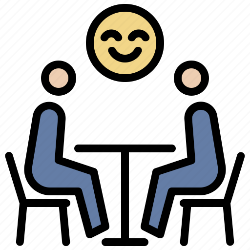 Dinner, meeting, happiness, couple, talking icon - Download on Iconfinder