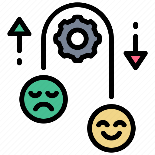 Emotion, intelligence, control, happiness, balance, bipolar icon - Download on Iconfinder