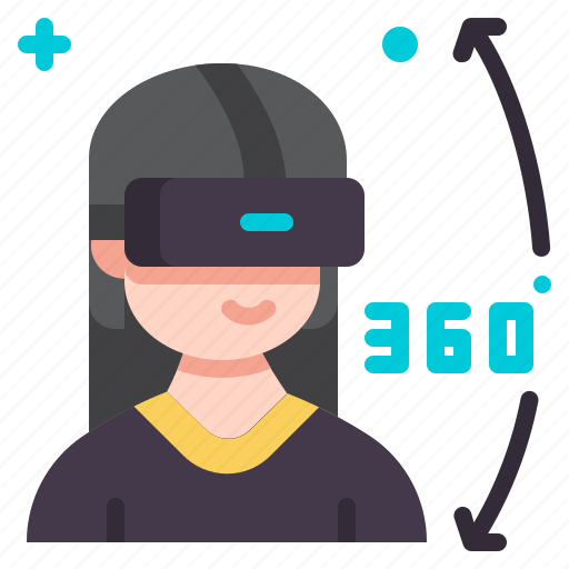 View, degree, virtual, reality, entertainment, panoramic, visual icon - Download on Iconfinder