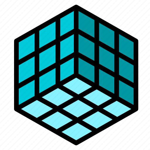 Cube, and, 3d, geometrical, interface, squares icon - Download on Iconfinder