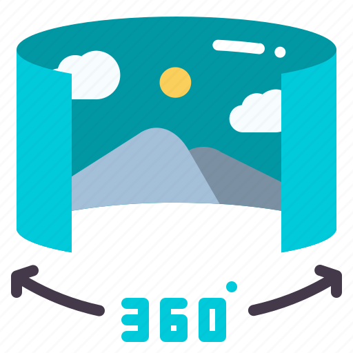 Panoramic, view, virtual, reality, degrees icon - Download on Iconfinder