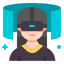 virtual, reality, vr, glasses, avatar, user, multimedia
