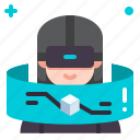 virtual, reality, vr, glasses, avatar, user, interface, multimedia
