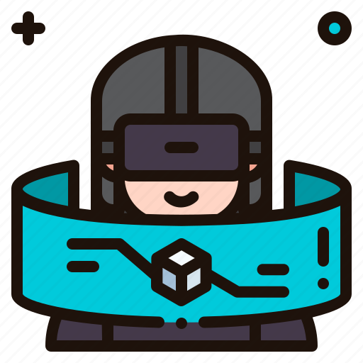 Virtual, reality, vr, glasses, avatar, user, multimedia icon - Download on Iconfinder