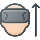 glasses, motion, reality, technology, up, virtual, vr