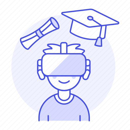 Academy, diploma, education, learning, male, mortarboard, reality icon - Download on Iconfinder