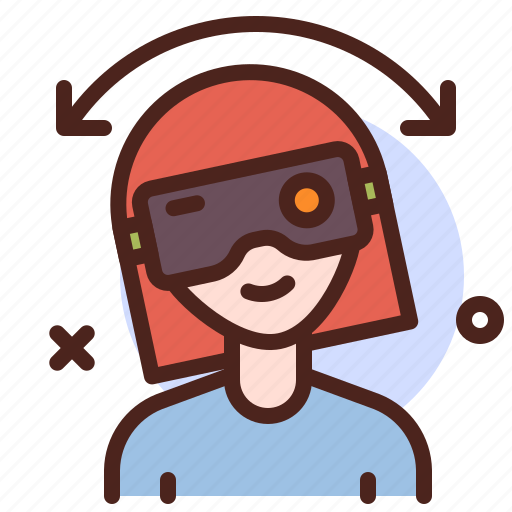 Left, right, movement, female, virtual, tech, ar icon - Download on Iconfinder