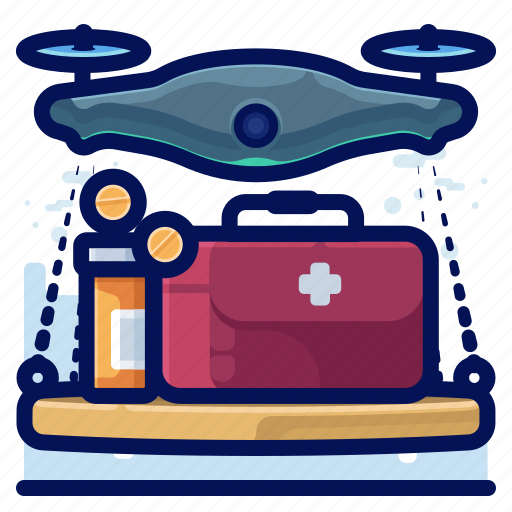 Delivery, device, drone, drones, electronic, medical icon - Download on Iconfinder