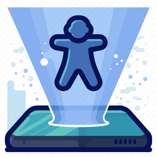 Hologram, holograph, person, projection, reality, virtual, vr icon - Download on Iconfinder