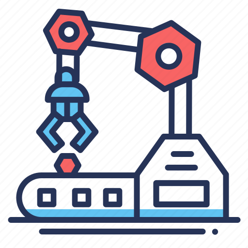 Industry, production, robot, robotic arm icon - Download on Iconfinder