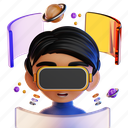 virtual, reality, virtual reality, headset, augmented, vr, oculus, glasses, game 