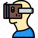 cardboard, headset, reality, virtual, virtual reality, vr