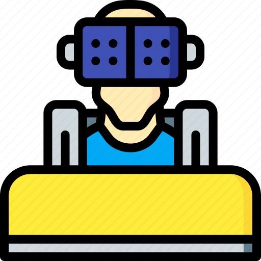 Arcade, coaster, reality, roller, virtual, virtual reality, vr icon - Download on Iconfinder