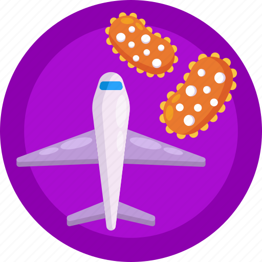 Infection, flight, coronavirus, bacteria, covid19, corona, virus icon - Download on Iconfinder