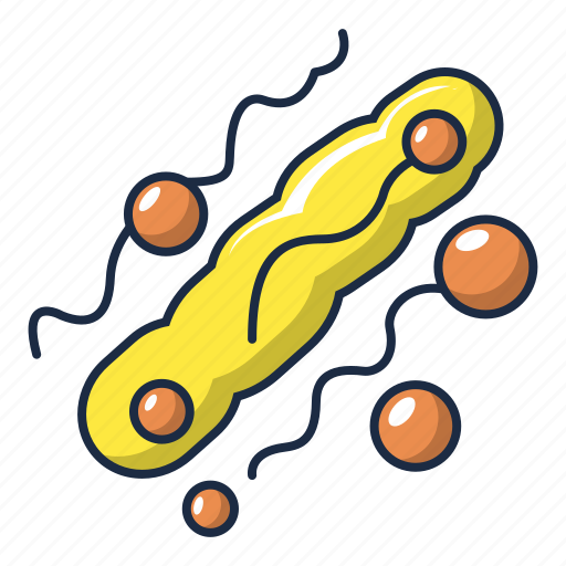 Attack, bacillus, bacterium, cartoon, long, oval, virus icon - Download on Iconfinder