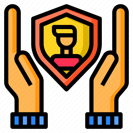 Hand, protect, protection, shield, virus icon - Download on Iconfinder