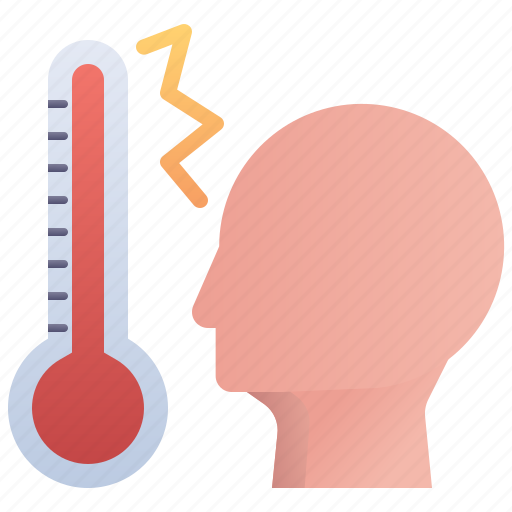 Fever, head, high, thermometer icon - Download on Iconfinder