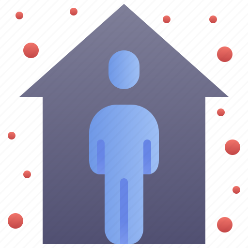 Home, quarantine, safe, stay icon - Download on Iconfinder
