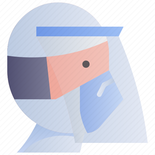 Face, mask, shield, wearing icon - Download on Iconfinder
