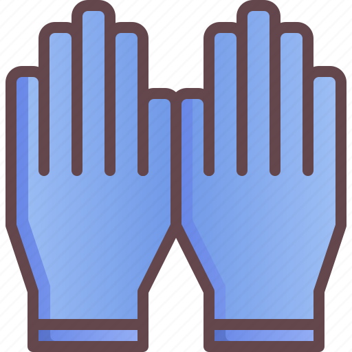 Gloves, medical, rubber, short icon - Download on Iconfinder
