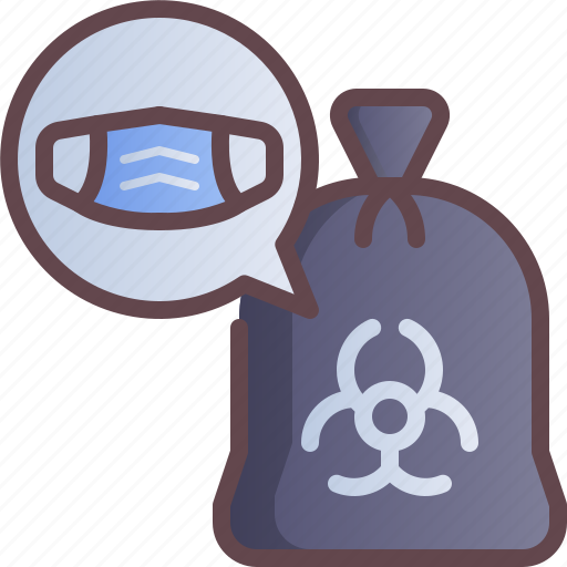 Contaminated, garbage, hazardous, mask, waste icon - Download on Iconfinder