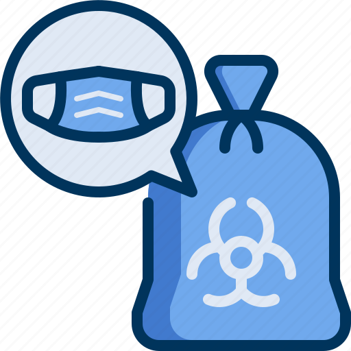 Contaminated, garbage, hazardous, mask, waste icon - Download on Iconfinder