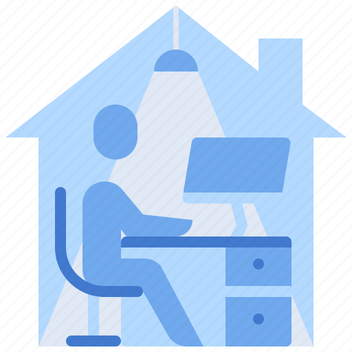 From, home, remote, teleworking, work icon - Download on Iconfinder