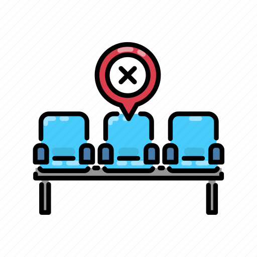 Bench, chair, distancing, protection, social icon - Download on Iconfinder