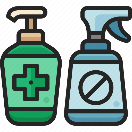 Hygiene, sanitizer, hand, gel, bottle, alcohol, spray icon - Download on Iconfinder