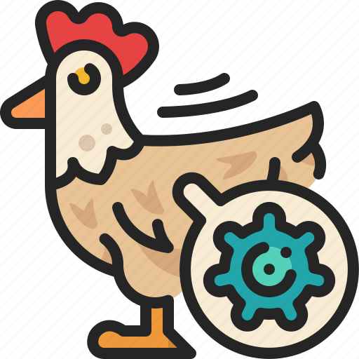 Chicken, influence, food, carrier, detection, animal, poultry icon - Download on Iconfinder