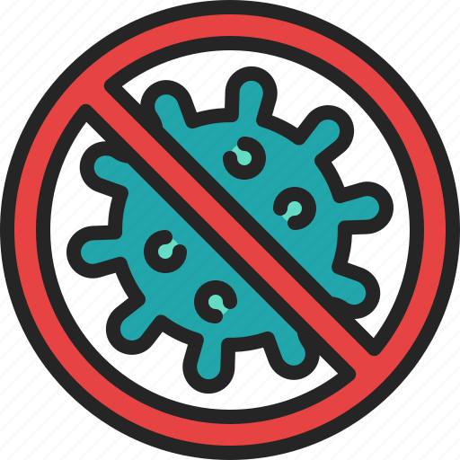 Virus, prohibit, control, diagnosis, clean, no, bacteria icon - Download on Iconfinder