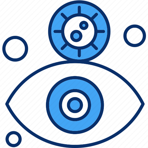 Bacteria, eye, health, transmission, virus icon - Download on Iconfinder