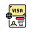 permitting, document, visa, traveling, business, transit 