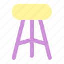 stool, bench, chair, furniture
