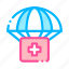 parachute, support, volunteers icon 