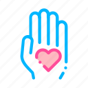 hand, hold, support, volunteers icon