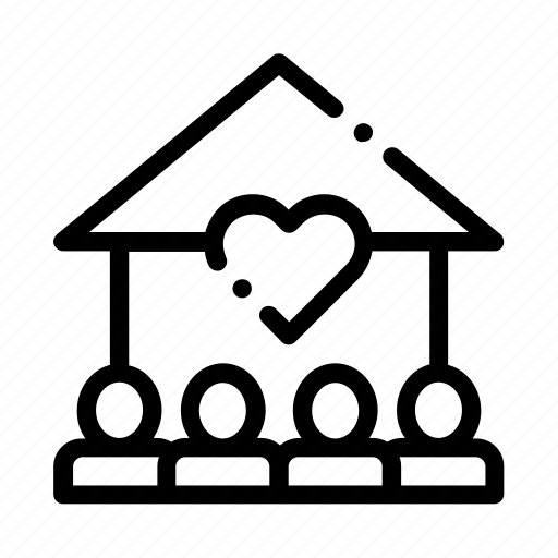 House, support, volunteers icon - Download on Iconfinder
