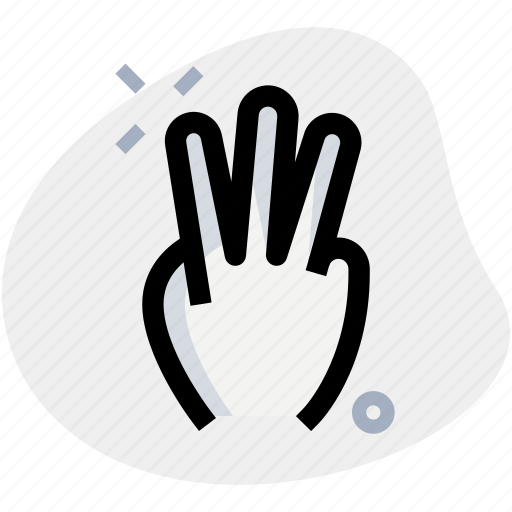 Hand, three, vote, poll icon - Download on Iconfinder