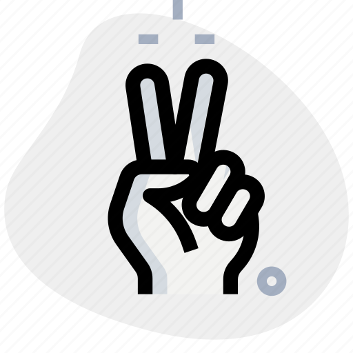 Finger, two, vote, poll icon - Download on Iconfinder