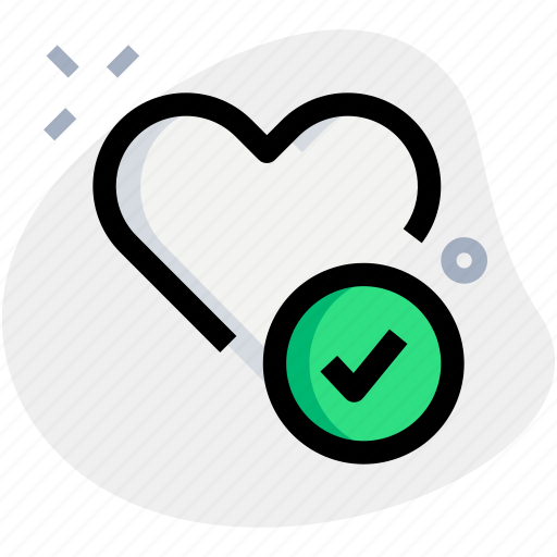 Heart, vote, poll, tick mark icon - Download on Iconfinder